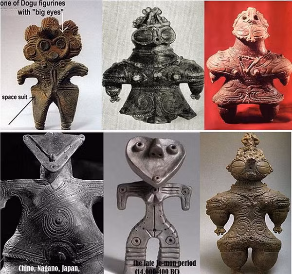 Người cổ đại đã dùng hàng tấn đất sét để tạo ra những bức tượng này. Tuy nhiên, nhiều bức không giống con người, chúng có đôi mắt to quá mức, giống như đeo kính bảo hộ của các phi hành gia hoặc miêu tả một sinh vật không giống với con người, nhiều người cho rằng nó mô tả người ngoài hành tinh.