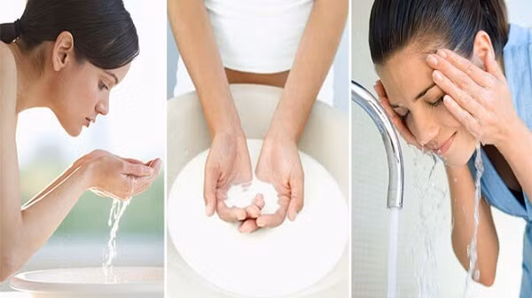 Khi lớp nước gạo này khô, bạn thoa thêm một lớp nước gạo nữa. Làm như vậy cho đến hết nước gạo. Sau đó rửa mặt lại với nước sạch. Ảnh: Mamcomviet.