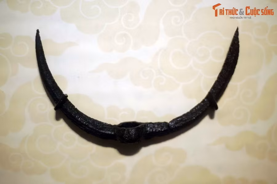 Đinh ba là loại vũ khí gồm hai chạc, tựa chiếc sừng trâu, ở phần giữa có một lỗ tra cán. Hai mũi của đinh ba sắc nhọn, bề mặt hai nhánh đều có sống tạo thành lưỡi sắc ở hai mặt. Mũi thứ ba sẽ nằm ở đầu cán gỗ khi cán được tra vào, tạo nên một chiếc đinh ba hoàn chỉnh theo tên gọi.