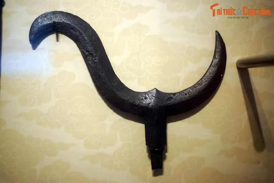 Qua là loại vũ khí của những đội lính nghi vệ rước vua chúa xưa hay dùng, trọng về dáng hình đẹp đẽ oai nghiêm "như con chim phượng" hơn là thực dụng. Chiếc qua duy nhất tìn thấy ở Giảng Võ trường được làm cẩn thận, mịn màng, nhẵn nhụi, đẹp nhất trong bộ sưu tập vũ khí ở di tích này.