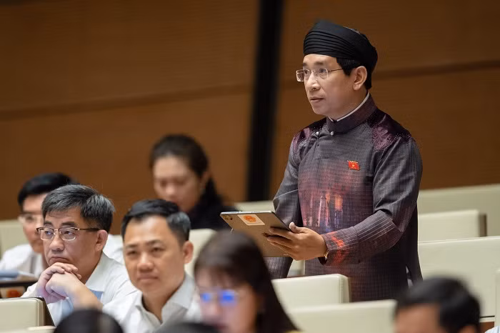 Dai bieu Binh Dinh de xuat duoc mac ao dai ngu than khi hop Quoc hoi