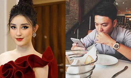 Tháng 10/2017, Á hậu Huyền My vướng nghi vấn tình cảm với thiếu gia Bảo Hưng - em trai BTV Ngọc Trinh. Tuy nhiên, người đẹp một mực phủ nhận. Ảnh: Vietnamnet