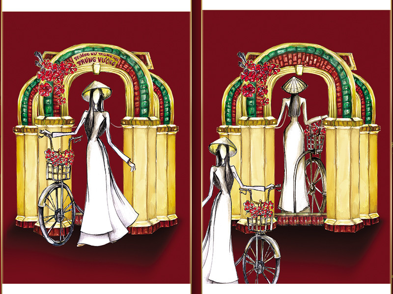 Giống Minh Đức, Nguyễn Hữu Bình với bài thi “Mây trắng” cũng giành tấm vé quay trở lại. 3 năm trước, anh vốn là tác giả của trang phục “Hồn việt” được Nguyễn Thị Loan mang đến Miss Universe.