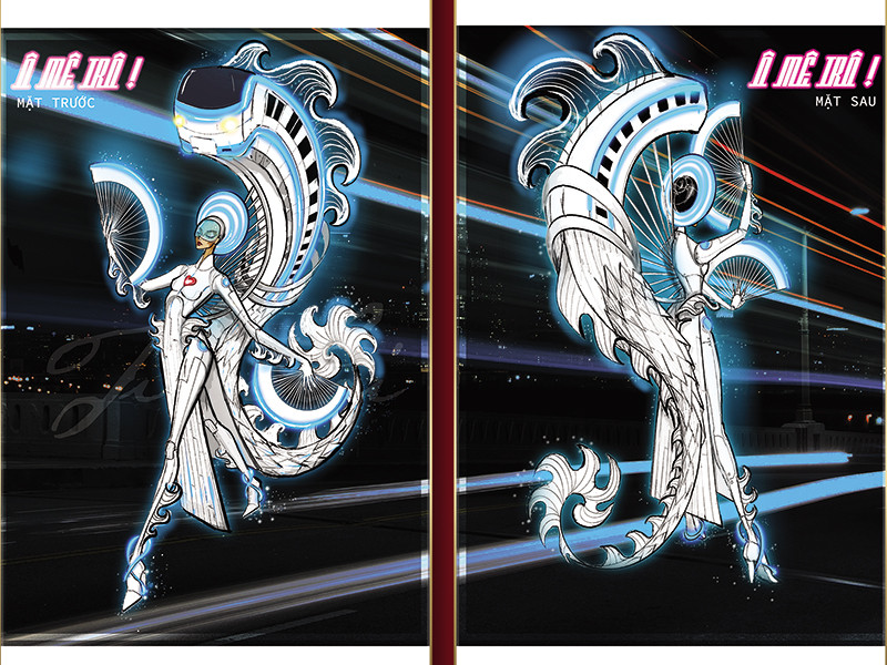 Trang phuc dan toc cho Khanh Van thi Miss Universe: Doc, la len ngoi?