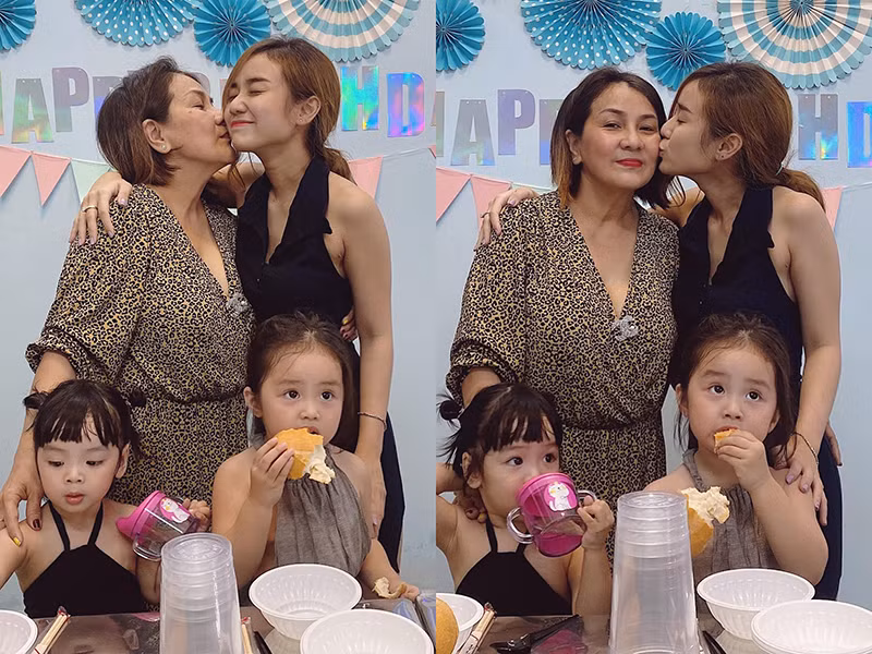 Bảo Ngọc nhận được sự hỗ trợ của mẹ đẻ trong việc chăm sóc con cái. Trong ngày sinh nhật, vợ cũ Hoài Lâm nhắn nhủ đến mẹ ruột: "Chỉ mong con sẽ luôn làm tốt vai trò của mình vào những ngày còn mẹ, chúc mừng sinh nhật mẹ. Yêu mẹ, gà cún yêu ngoại".