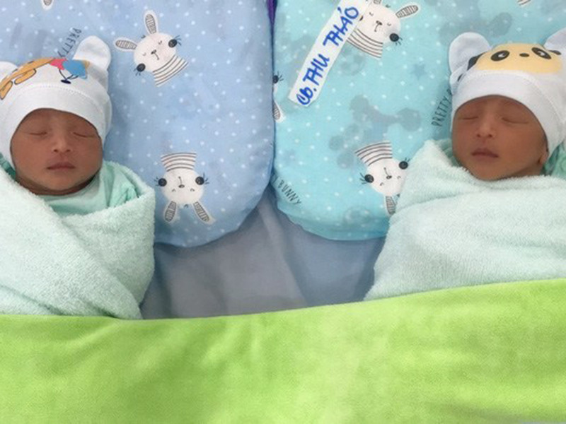 2 nhóc tì nhà Thu Thảo kháu khỉnh, đáng yêu và có nhiều nét giống nhau. Ảnh: Thời đại plus