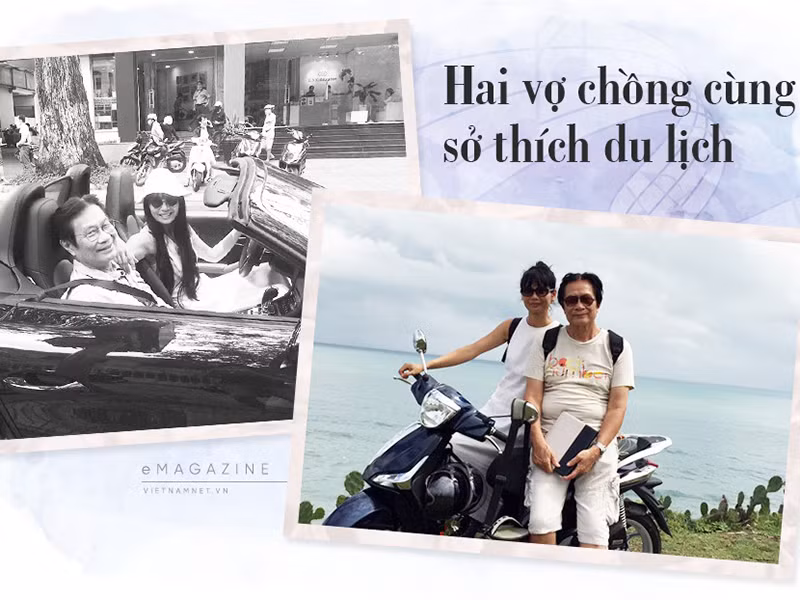 Nhạc sĩ Dương Thụ kết hôn với Thủy Phạm - một nhà báo kém ông 29 tuổi. Hai vợ chồng nam nhạc sĩ đều có sở thích khám phá thế giới. Trong nhiều năm qua, nhạc sĩ Dương Thụ và vợ rất ít khi chia sẻ về cuộc sống hôn nhân do sống kín tiếng. Ảnh: Vietnamnet