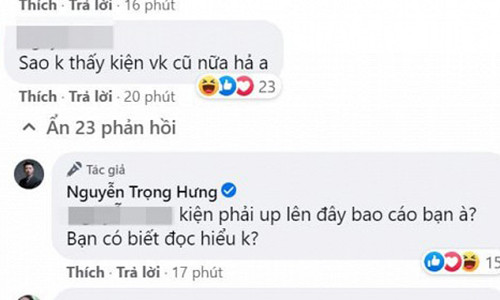 Cho đến nay, Trọng Hưng không tiết lộ anh có khởi kiện Âu Hà My hay không. Vì vậy, nam diễn viên thường xuyên nhận được những lời "cà khịa".