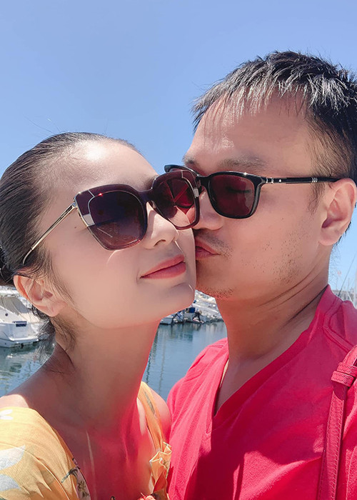 Trên trang cá nhân, Diệu Hương thi thoảng cập nhật hình ảnh bên ông xã.