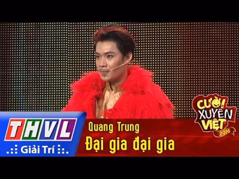 Quang Trung để lại dấu ấn đậm nét trong lòng khán giả khi tham gia chương trình “Cười xuyên Việt 2016”.
