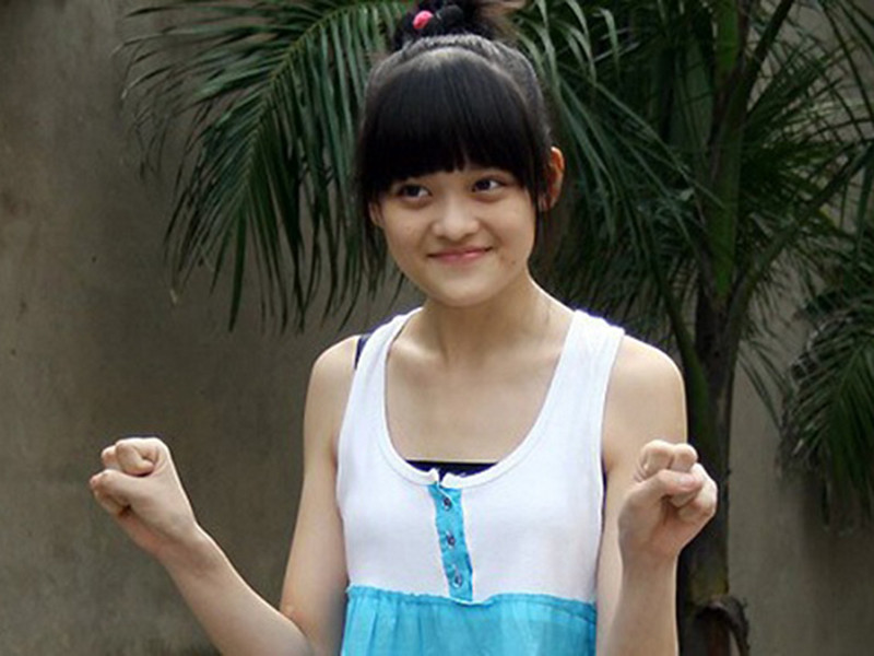 Thùy Anh đóng vai chính trong "Bộ tứ 10A8" khi mới 14 tuổi. Ảnh: Khám phá