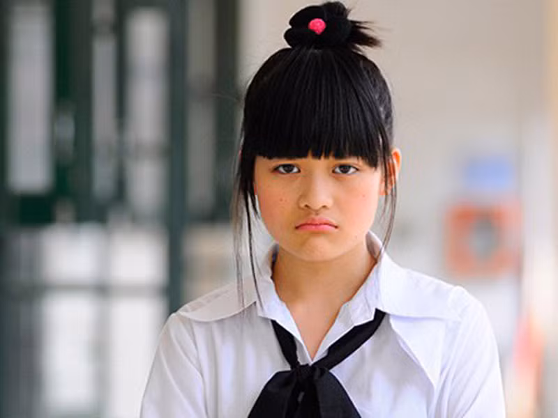 Năm 2009, Thùy Anh được nhiều khán giả yêu mến khi vào vai Phan Linh trong bộ phim "Bộ tứ 10A8". Ảnh: Zing