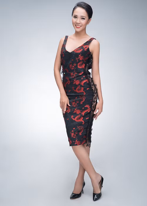 Thu Phương dừng chân ở top 10 Hoa khôi Áo dài 2016.