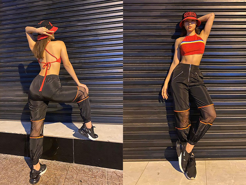 Phương Trinh Jolie chăm khoe vai trần, vòng một gợi cảm, đôi chân dài.