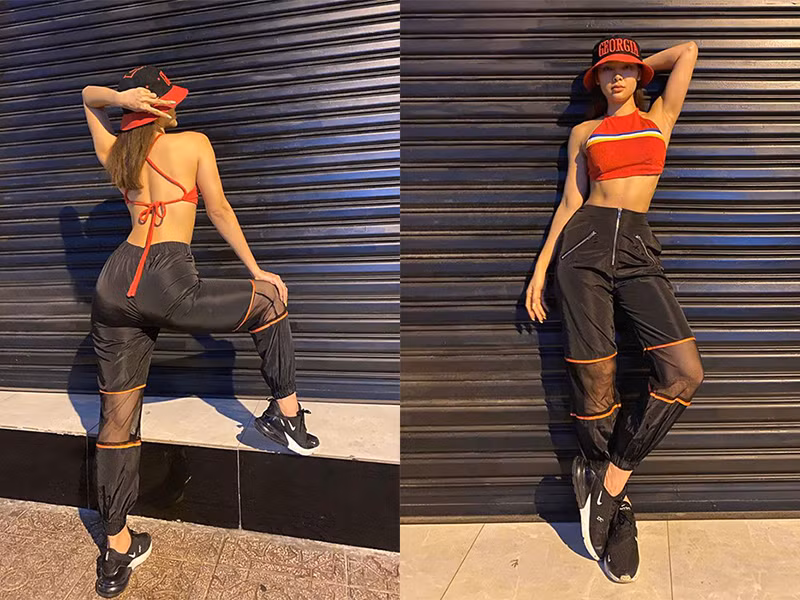 Phương Trinh Jolie chăm khoe vai trần, vòng một gợi cảm, đôi chân dài.