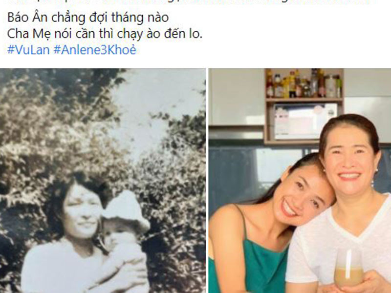 Lê Ba La chia sẻ hình ảnh ngày nhỏ bên mẹ và kể lại sự vất vả, hy sinh của đấng sinh thành.