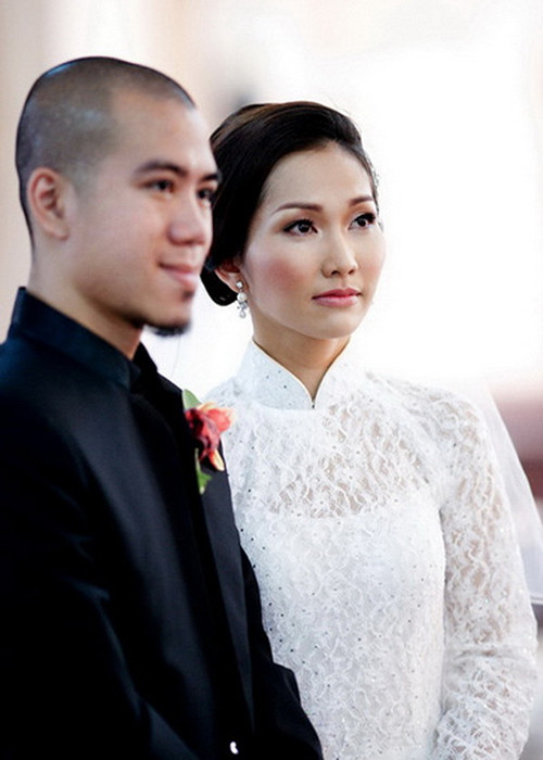 Không chỉ trong tình yêu, hôn nhân của nhiều sao Việt cũng ngắn ngủi. Kim Hiền và DJ Hoàng Phong chia tay chỉ sau hơn 2 tháng làm đám cưới. Ảnh: Vietnamnet