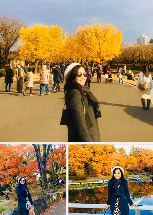 Khi còn ở Nhật, Kim Huyền thường xuyên chia sẻ hình ảnh và cập nhật thông tin của bản thân.