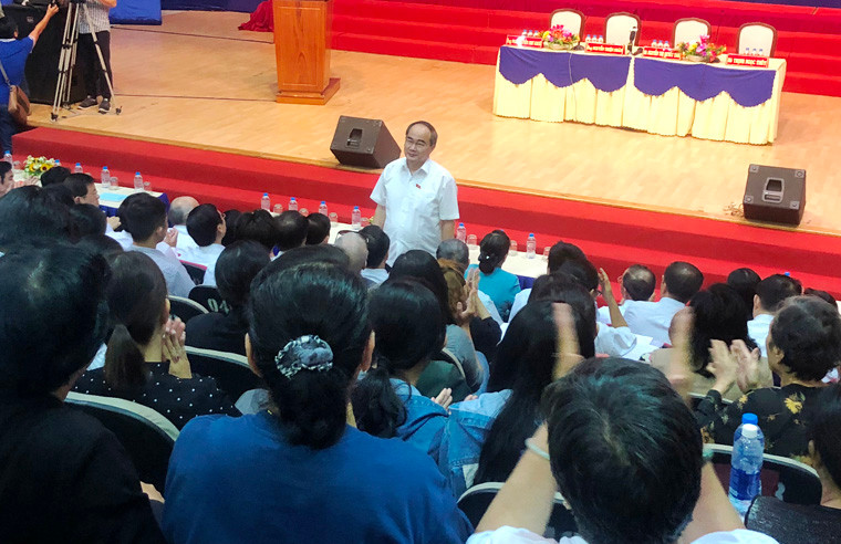 Bí thư Nguyễn Thiện Nhân khẳng định, việc của bà con Thủ Thiêm là việc rất lớn. Lớn vì mỗi một gia đình có mỗi số phận. Lớn vì niềm tin của bà con với Đảng bộ TP và lớn vì uy tín của Đảng nói chung.