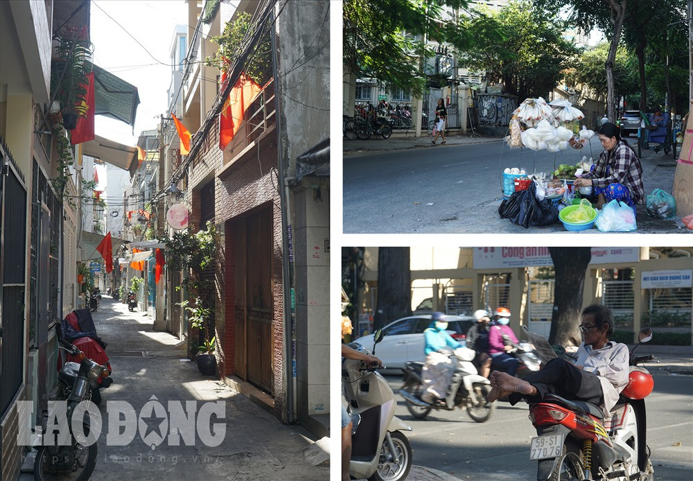 Buổi sáng của ngày đầu tiên trong năm 2020, người dân Sài Gòn thong thả hơn mọi khi. Trên các vỉa hè, xe ôm vắng khách tranh thủ đọc báo, người bán hàng thành thơi hơn.