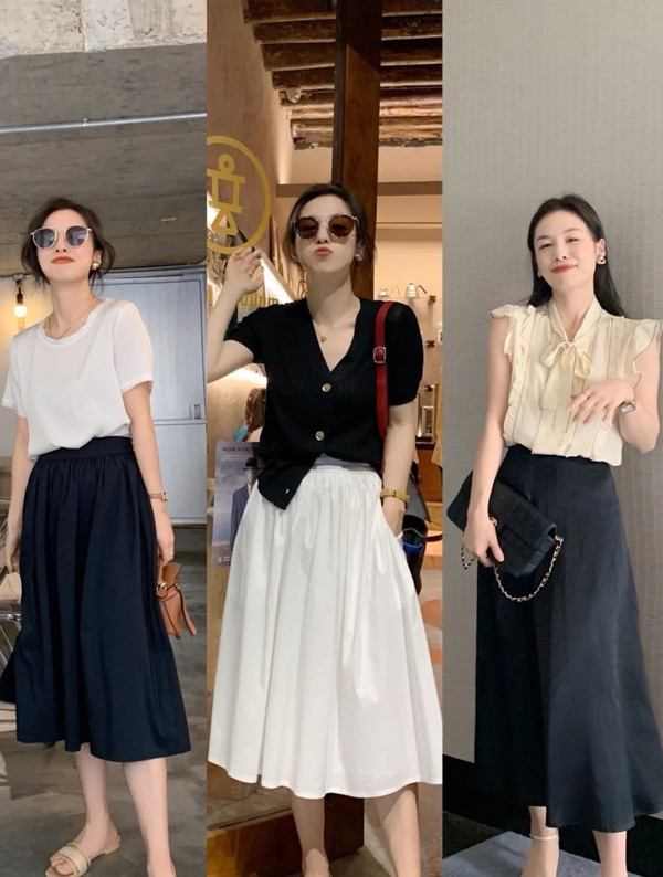 Tập trung vào vòng eo. Phụ nữ chân ngắn, dáng người nhỏ nhắn nên chú ý vào chi tiết nhấn eo. Đơn giản nhất, bạn chỉ cần sơ vin áo vào quần hoặc tận dụng một chiếc thắt lưng, buộc dây quanh eo.