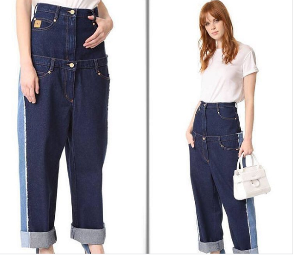 Không hở bạo như chiếc quần trên song mẫu quần này vẫn khó có thể khiến chị em chọn mặc. Chi tiết quần 2 cạp không khiến chị em thời thượng. Ngược lại, nó khiến tổng thể người diện trở nên cồng kềnh hơn.