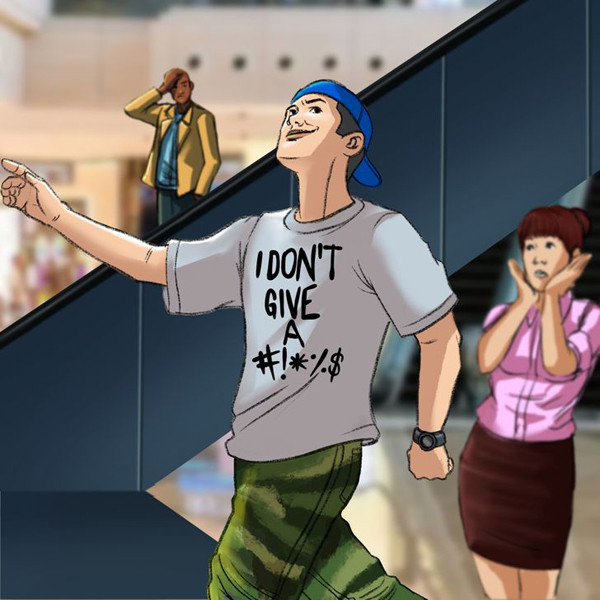 Trang phục có khẩu hiệu, đồ họa xúc phạm. Để chuyến bay diễn ra suôn sẻ, bạn nên tránh chọn những trang phục in các dòng chữ tục tĩu, họa tiết phản cảm. Ngoài việc nhận về những ánh nhìn không thân thiện, hoa văn trên áo còn ảnh hưởng không tốt cho trẻ nhỏ cùng chuyến bay.