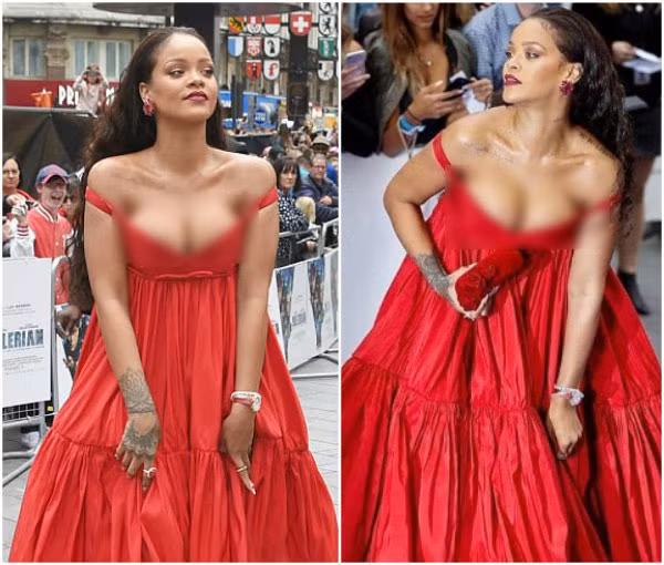 Có khi lại khiến người hâm mộ thót tim vì vòng một như một rớt ra ngoài.