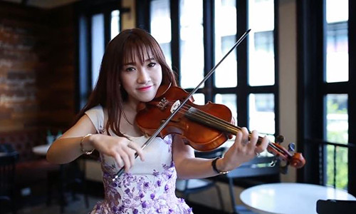 Tuyet pham violin Chac ai do se ve cua hotgirl xinh dep