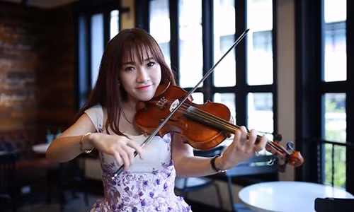 Tuyet pham violin Chac ai do se ve cua hotgirl xinh dep