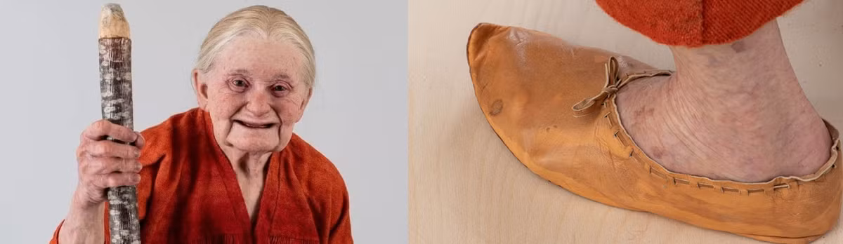 Khác với nhiều bản phục dựng gương mặt dựa trên bản chụp X- quang hoặc chụp cắt lớp vi tính, nghệ sĩ Foldberg tập trung vào bộ xương để tạo ra mô hình 3D của Tora. Đối với màu da, Foldberg sử dụng silicon và tạo cả những vệt đồi mồi trên cơ thể bà. Phần lông mày, lông mi và tóc được ông tỉ mỉ gắn từng sợi một.