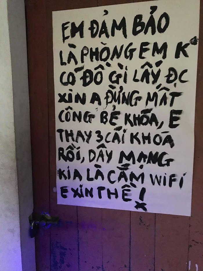 Ve que an Tet, nam sinh viet tam thu ba dao gui cac ten trom