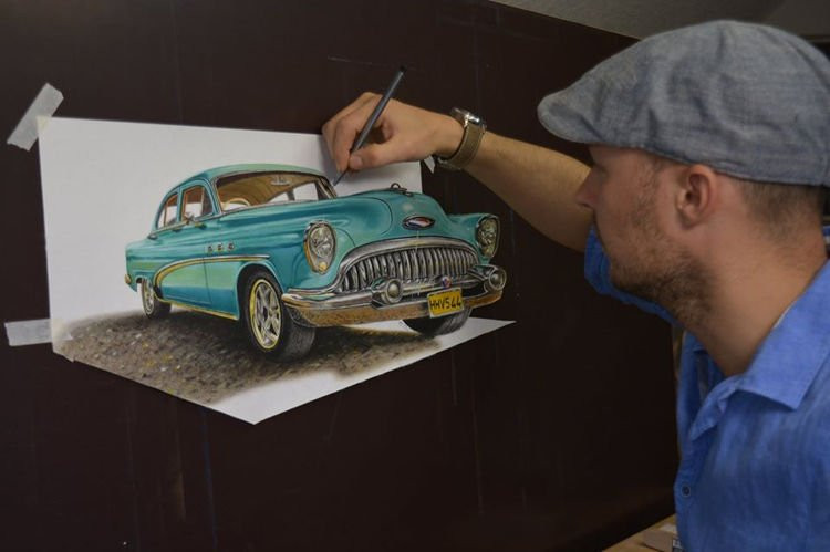 Nhắc tới những bức tranh có thể gây ra ảo ảnh quang học, không thể không nhắc đến Stefan Pabst, một họa sĩ Đức gốc Nga.