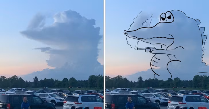 Hình ảnh gây ấn tượng mạnh với mọi người vì quá hài hước, vui nhộn.