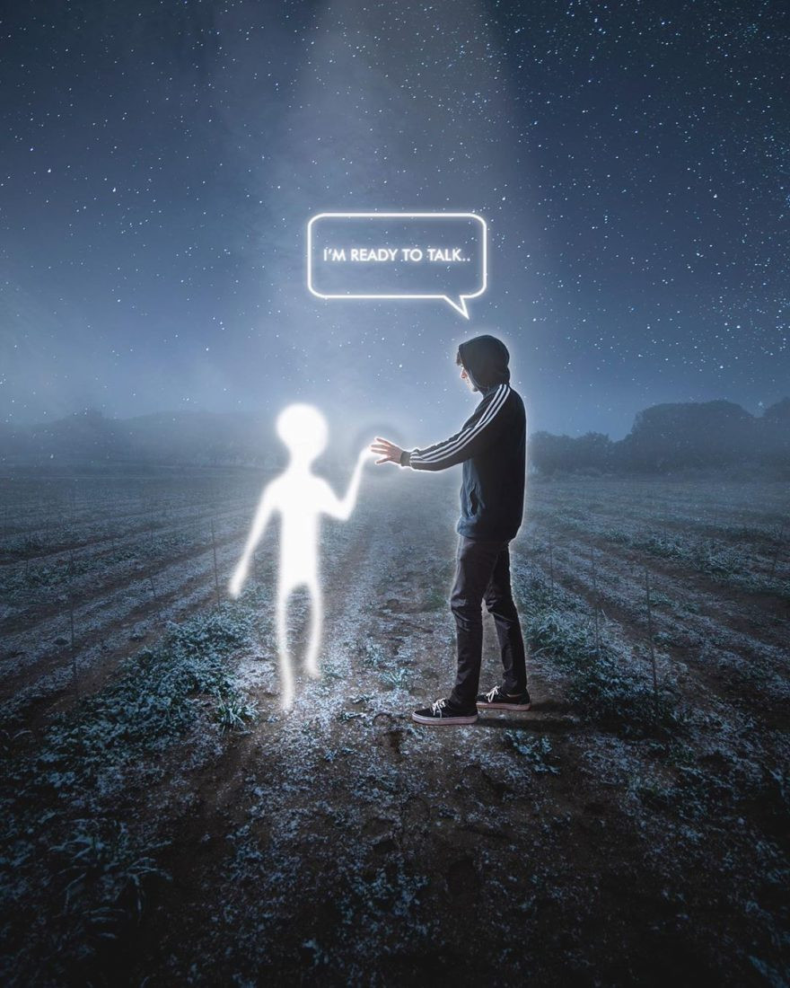 Ngay cả ý tưởng ngoài hành tinh cũng được Sergi Tugas đưa vào tác phẩm của mình.