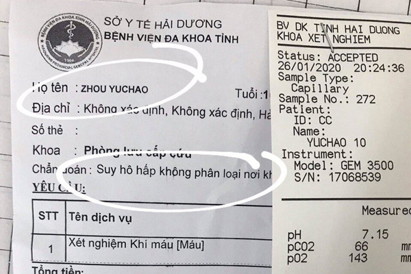 BV Nhi TU dang cach ly be trai Trung Quoc nghi nhiem virus corona