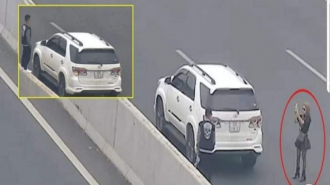 Nu tai xe do xe tren cao toc de “song ao” bi phat 7 trieu