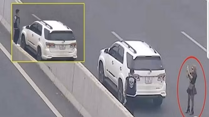 Nu tai xe do xe tren cao toc de “song ao” bi phat 7 trieu