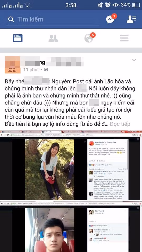 Ngoài ra khi truy cập vào trang cá nhân của N.Như thì không hề có bức ảnh nào chụp mặt thật của cô được đăng tải tại đây, ngoài ra các thông tin về nhân thân cũng hoàn toàn trống không. Chi tiết này đã khiến một thành viên mạng có nickname Té Giếng dựa vào để khẳng định câu chuyện cô gái 21 tuổi mắc bệnh lão hóa, có khuôn mặt già nua chỉ là bịa đặt nhằm phục vụ mục đích "câu like". Người chia sẻ câu chuyện này do sợ bị lộ nên đã sử dụng tài khoản Facebook ảo để đăng ảnh. Hiện tại dân mạng Việt vẫn đang cố gắng bằng mọi cách tìm ra sự thật đằng sau sự việc, câu chuyện đang gây nhiều tranh cãi này. Theo ý kiến của nhiều người, để chứng minh những gì mình chia sẻ là sự thật N.Như nên thực hiện một buổi live stream, trò chuyện trực tiếp với dân mạng.