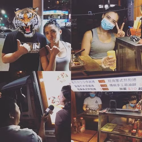 Từ khi nổi tiếng, có rất nhiều phòng viên đến phỏng vấn cửa hàng của cô bán bánh xinh đẹp Tiểu Huân