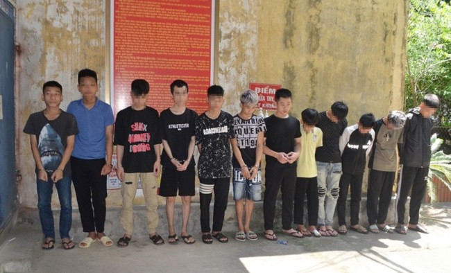 Tom gon nhom thanh nien chuyen trom cap tai san o Nghe An