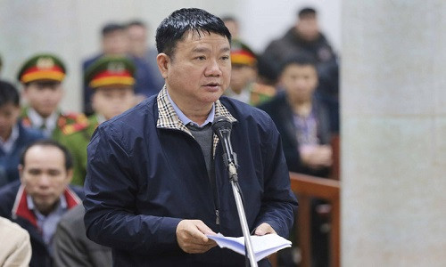 Bị cáo Đinh La Thăng. Ảnh TTXVN