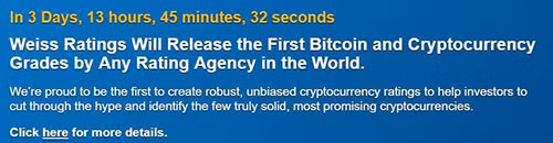 Thông báo được đưa ra trên trang web của Weiss Ratings. Thông báo được đưa ra trên trang web của Weiss Ratings.