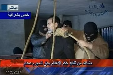 Ngày 30/12/2006, Saddam Hussein bị dẫn giải tới căn phòng đặt giá treo cổ tại thủ đô Baghdad. Việc Saddam Hussein bị treo cổ đã trở thành sự kiện gây chấn động thế giới.