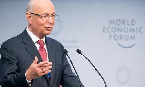 Chủ tịch điều hành Diễn đàn Kinh tế Thế giới Klaus Schwab. Ảnh: Benedikt von Loebell/World Economic Forum/Thenational.ae.