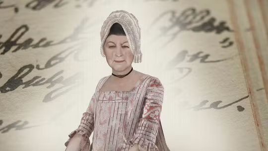 Phác họa chân dung bà Anna Catharina Bischoff - tổ tiên 9 đời của Ngoại trưởng Anh Boris Johnson. Ảnh: SRF/PA