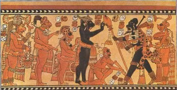 Người Maya muốn con cái có những đặc điểm khác thường so với hình dáng ban đầu. Cụ thể, người ta sẽ để các vật đung đưa trước mắt trẻ mới sinh khiến hai con ngươi của trẻ tụ vào một điểm, dần dần sẽ bị mắt lác vĩnh viễn.