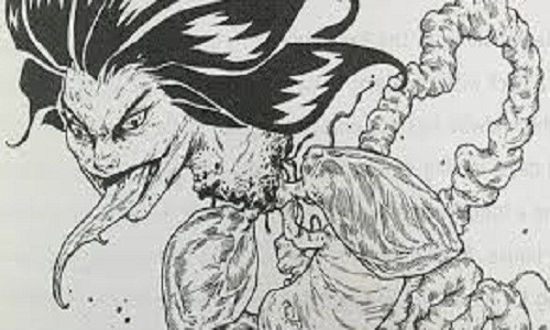 Quái thú Leyak mang hình dáng một phụ nữ, có trái tim nằm ở cổ và thân là bộ lòng người.