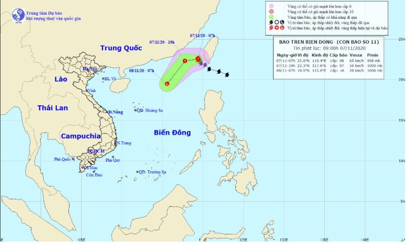 Bao Atsani di vao Bien Dong, thanh con bao so 11