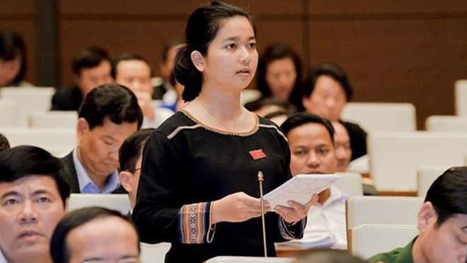 Nữ đại biểu cho biết, bà đặt câu hỏi về việc Bộ trưởng có tiếp tục ủng hộ việc tiếp tục xây dựng thủy điện nhỏ nữa không nhưng ông chưa trả lời. "Có hoặc không, chứ không có nhưng", nữ đại biểu thẳng thắn. Đồng thời, nữ đại biểu đặt câu hỏi về việc ông trời, mẹ thiên nhiên và rừng có mối quan hệ gì đối với thực trạng bảo vệ môi trường hiện nay. Những điều này liên quan đến vụ sạt lở vừa qua ở miền Trung.